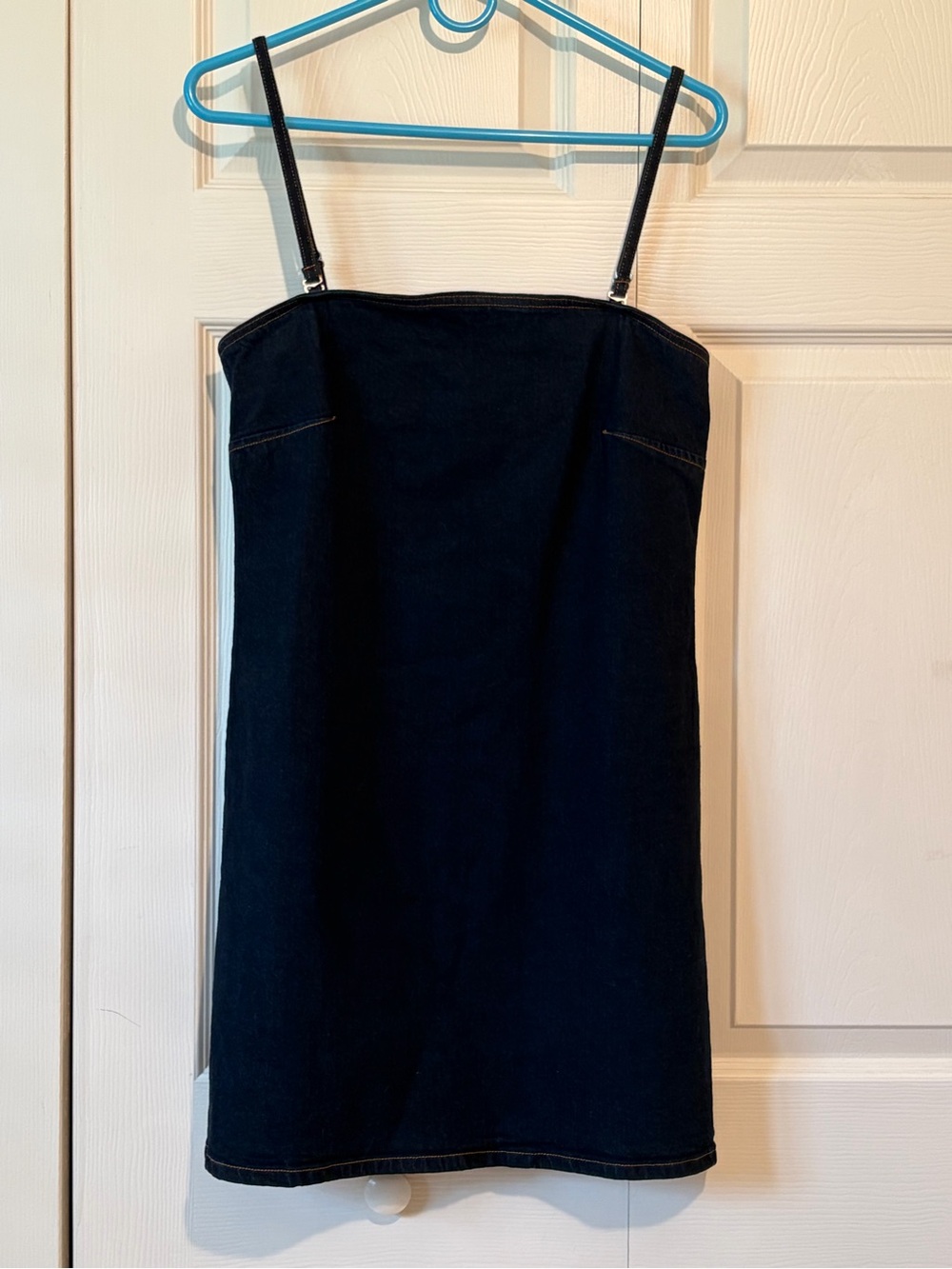 Avec Les Filles Denim Mini Slip Dress